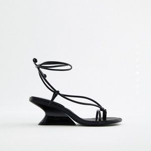 Zara Minimalist Wedge Sandals, size 7/7.5